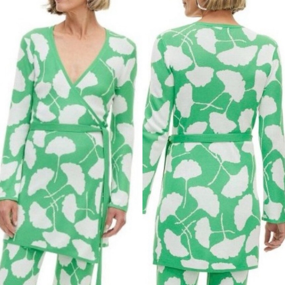 Diane von Furstenberg for Target wrap dress/tunic, Ginko print, size small